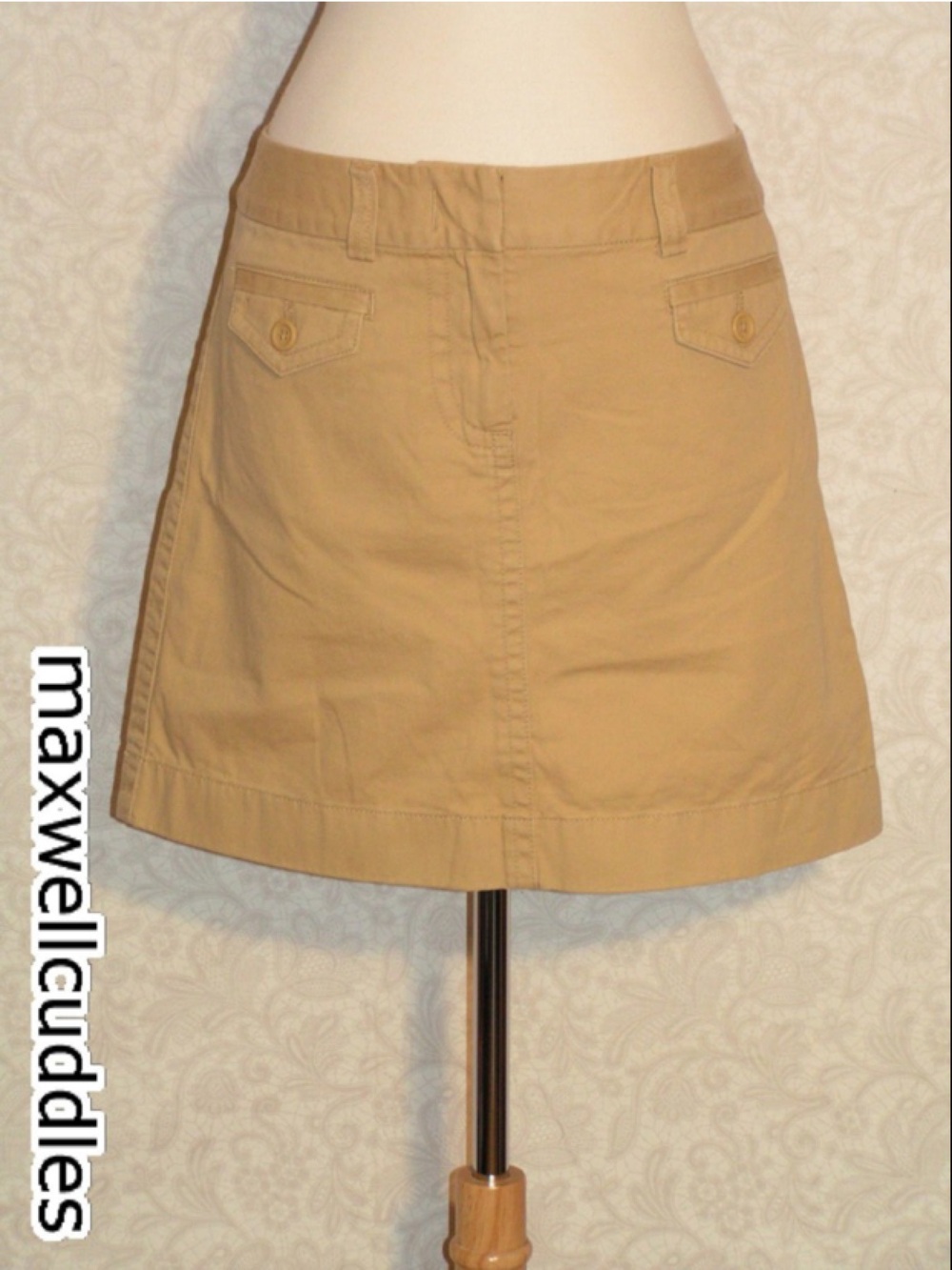 J CREW CHINO TICKET POCKET MINI SKIRT SAHARA New Without Tags 6 SAND